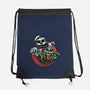 Spooky Duo-None-Drawstring-Bag-glitchygorilla