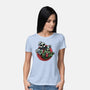 Spooky Duo-Womens-Basic-Tee-glitchygorilla