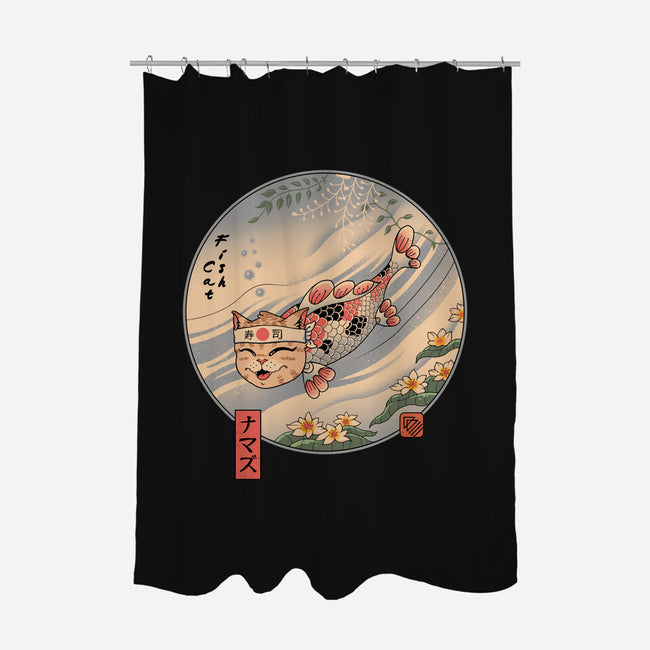 Catfish-None-Polyester-Shower Curtain-vp021