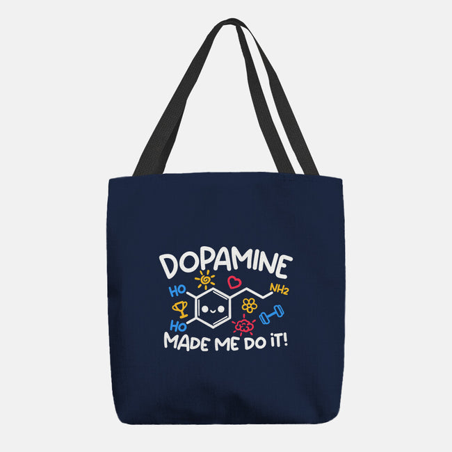 Dopamine Made Me Do It-None-Basic Tote-Bag-NemiMakeit