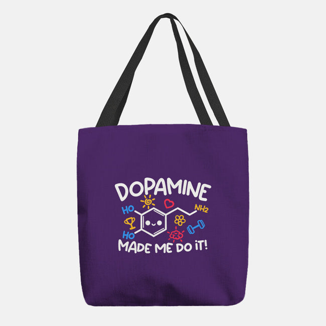 Dopamine Made Me Do It-None-Basic Tote-Bag-NemiMakeit