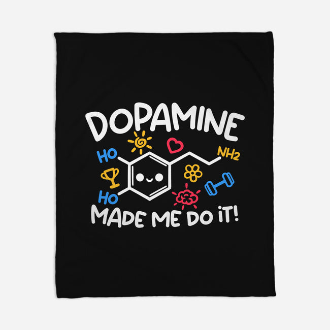 Dopamine Made Me Do It-None-Fleece-Blanket-NemiMakeit