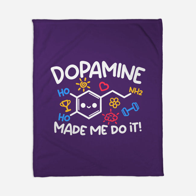Dopamine Made Me Do It-None-Fleece-Blanket-NemiMakeit
