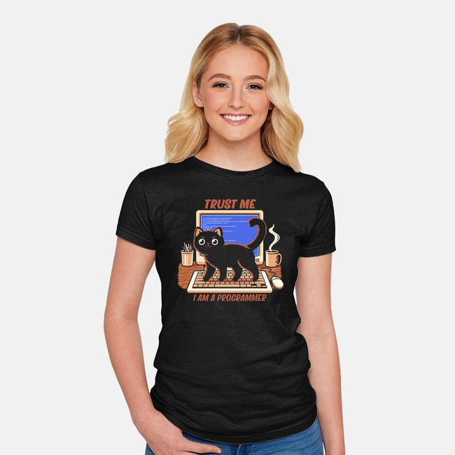 I Am A Programmer-Womens-Fitted-Tee-Popnotic