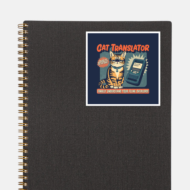 Cat Translator-None-Glossy-Sticker-Popnotic