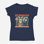 Cat Translator-Womens-V-Neck-Tee-Popnotic