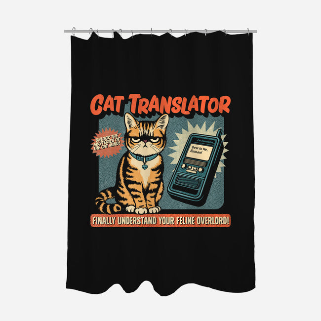 Cat Translator-None-Polyester-Shower Curtain-Popnotic