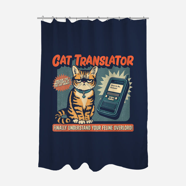 Cat Translator-None-Polyester-Shower Curtain-Popnotic