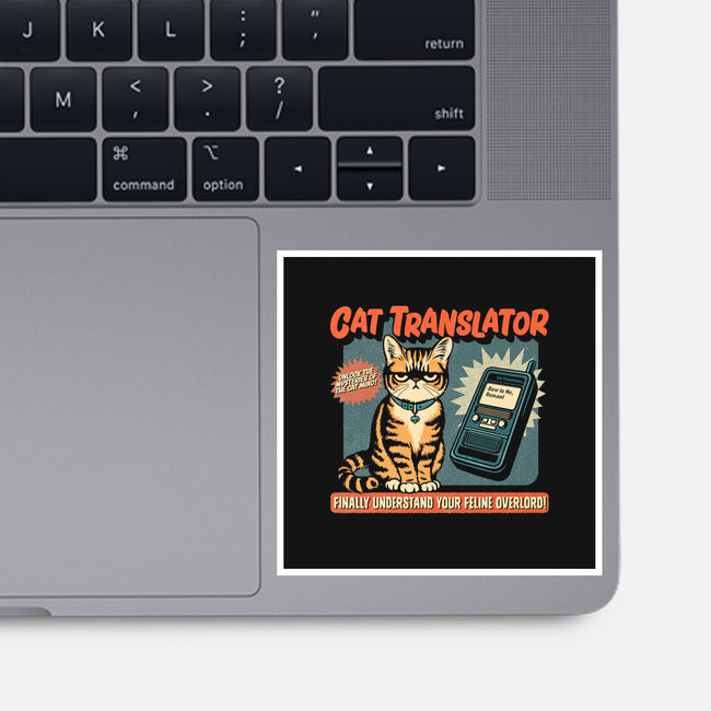 Cat Translator-None-Glossy-Sticker-Popnotic
