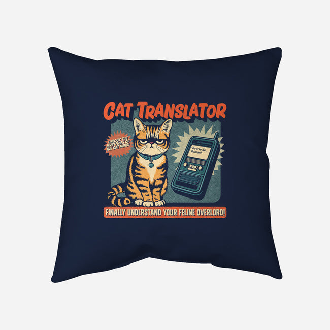 Cat Translator-None-Removable Cover w Insert-Throw Pillow-Popnotic