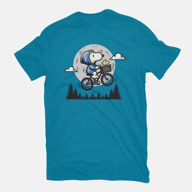 Fly To The Moon-Womens-Fitted-Tee-Xentee