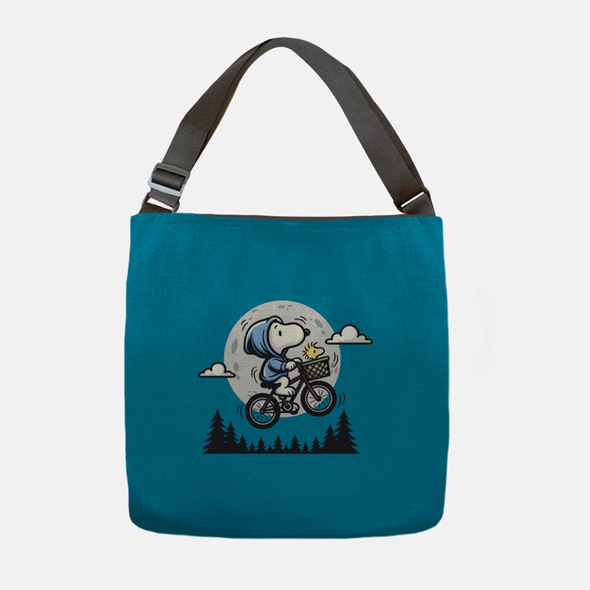 Fly To The Moon-None-Adjustable Tote-Bag-Xentee