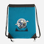 Fly To The Moon-None-Drawstring-Bag-Xentee
