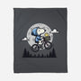 Fly To The Moon-None-Fleece-Blanket-Xentee