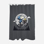 Fly To The Moon-None-Polyester-Shower Curtain-Xentee
