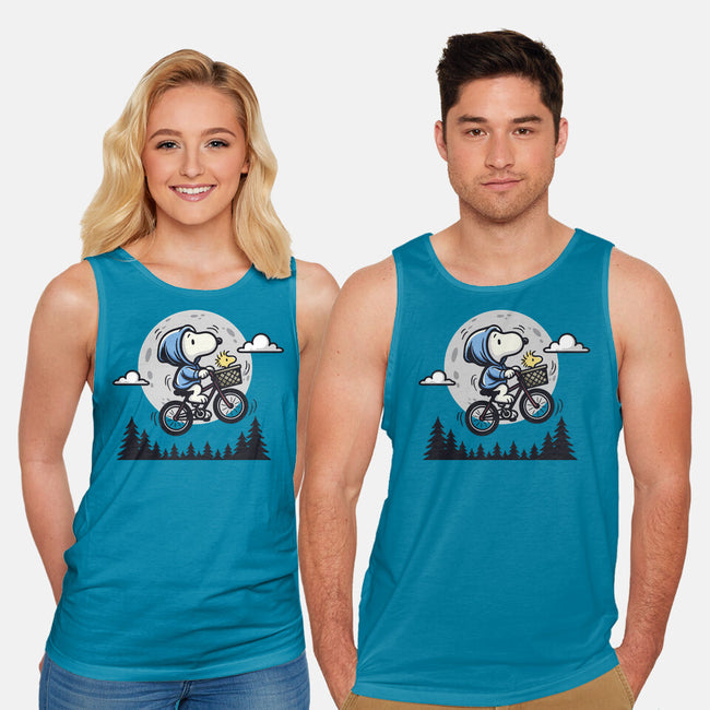 Fly To The Moon-Unisex-Basic-Tank-Xentee