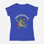 Crockstar-Womens-V-Neck-Tee-dandingeroz