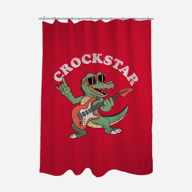 Crockstar-None-Polyester-Shower Curtain-dandingeroz