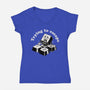 Trying To Escape-Womens-V-Neck-Tee-dandingeroz