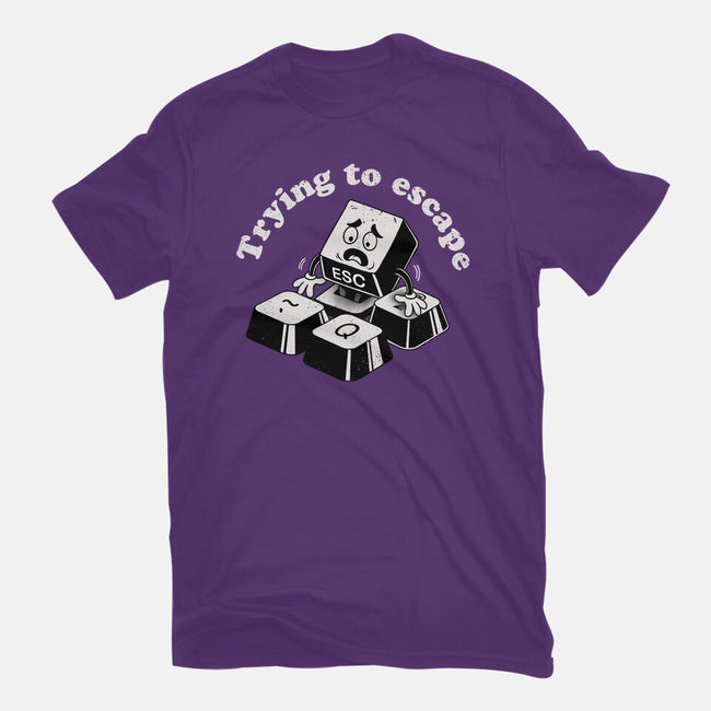 Trying To Escape-Womens-Fitted-Tee-dandingeroz