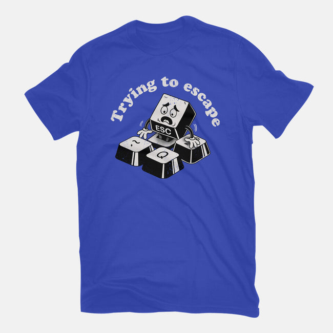 Trying To Escape-Womens-Basic-Tee-dandingeroz