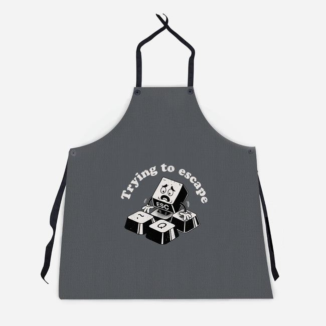 Trying To Escape-Unisex-Kitchen-Apron-dandingeroz