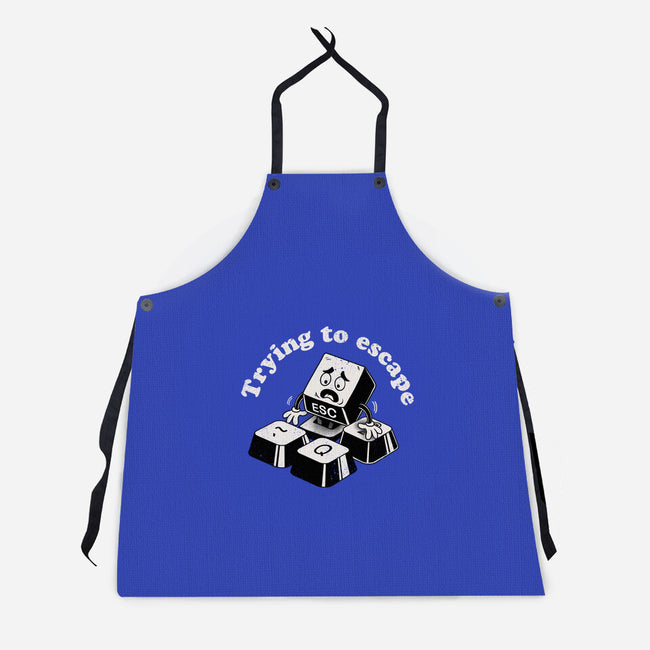 Trying To Escape-Unisex-Kitchen-Apron-dandingeroz