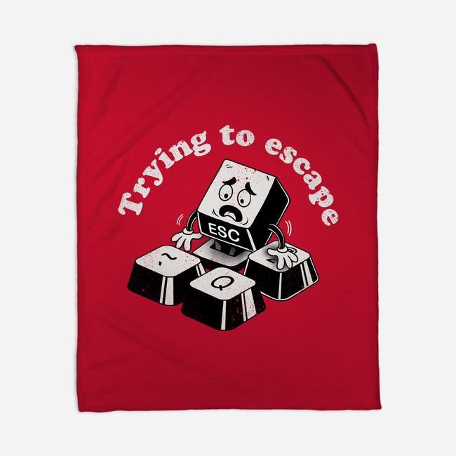 Trying To Escape-None-Fleece-Blanket-dandingeroz