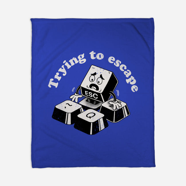 Trying To Escape-None-Fleece-Blanket-dandingeroz