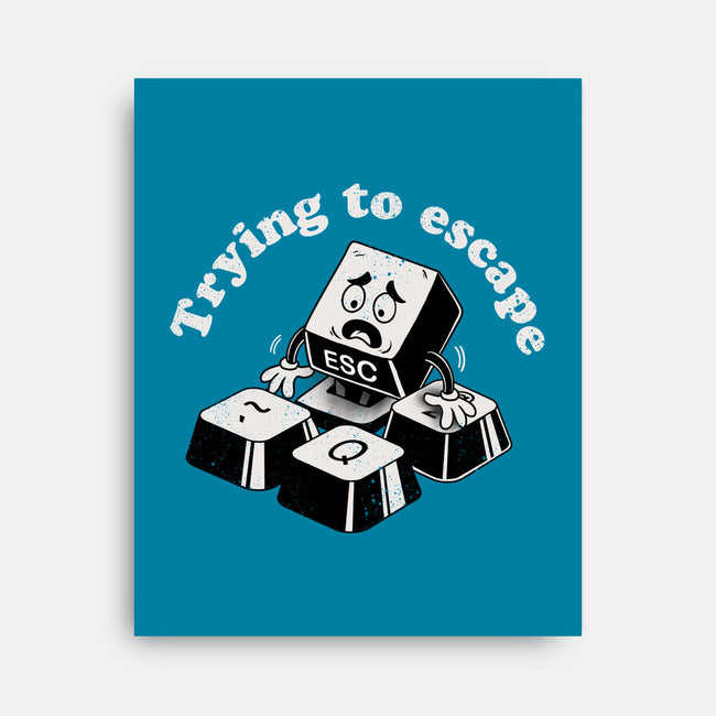 Trying To Escape-None-Stretched-Canvas-dandingeroz