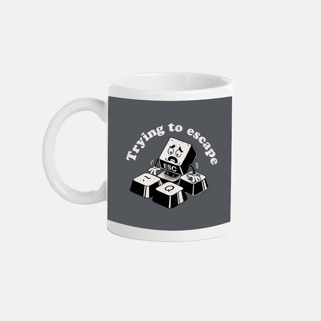 Trying To Escape-None-Mug-Drinkware-dandingeroz