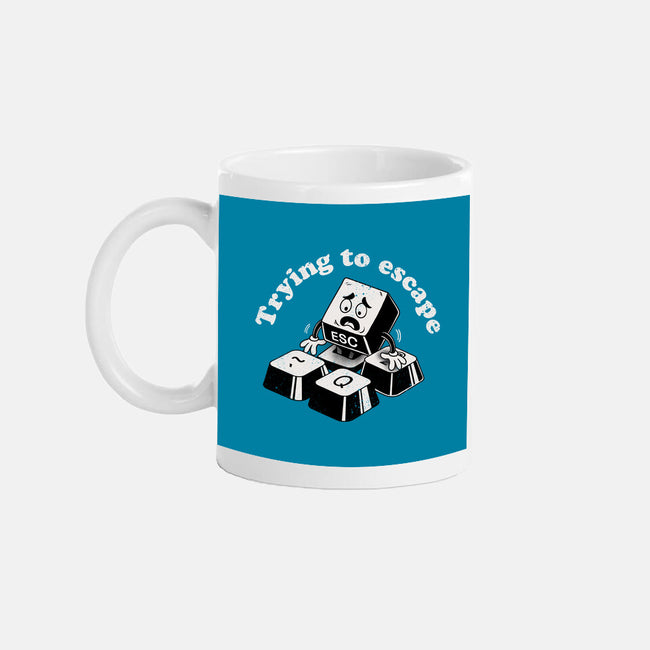 Trying To Escape-None-Mug-Drinkware-dandingeroz