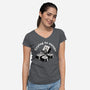 Trying To Escape-Womens-V-Neck-Tee-dandingeroz