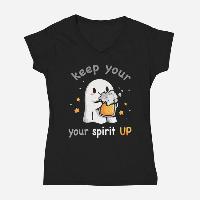 Keep Your Spirit Up-Womens-V-Neck-Tee-Vallina84