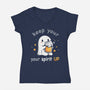 Keep Your Spirit Up-Womens-V-Neck-Tee-Vallina84