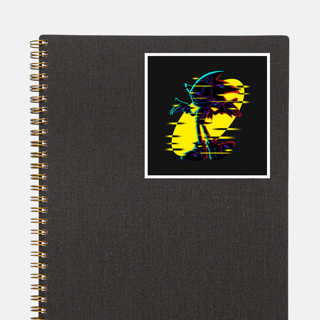 Hedgehog Glitch-None-Glossy-Sticker-rmatix