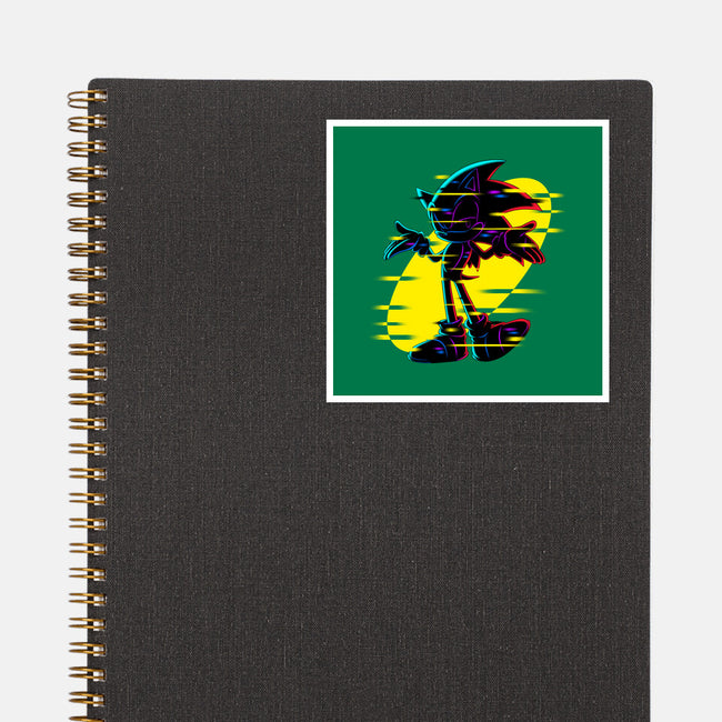 Hedgehog Glitch-None-Glossy-Sticker-rmatix