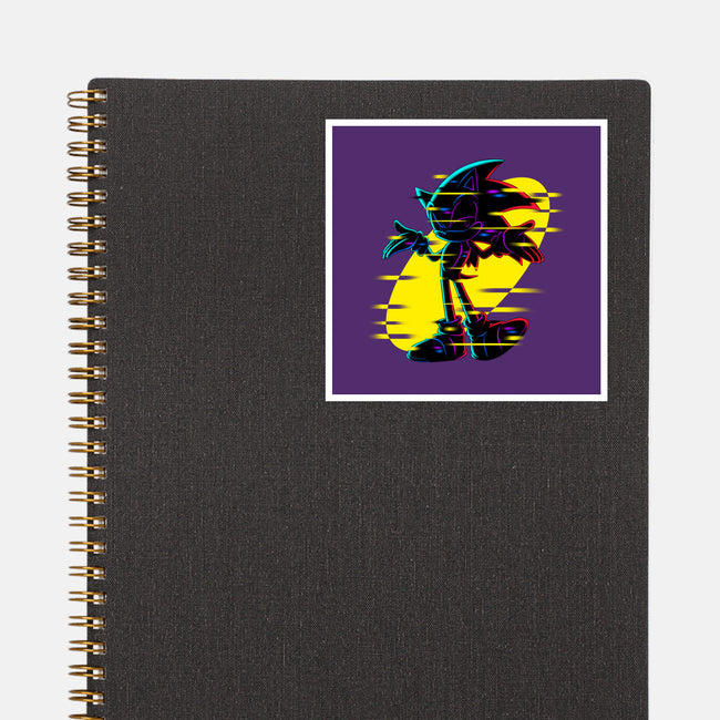 Hedgehog Glitch-None-Glossy-Sticker-rmatix