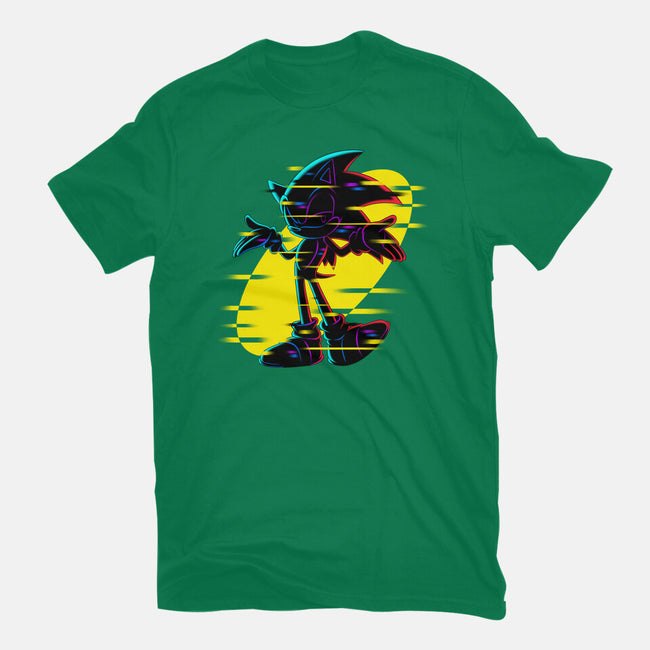 Hedgehog Glitch-Womens-Fitted-Tee-rmatix