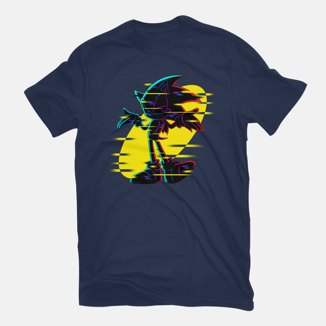Hedgehog Glitch-Womens-Fitted-Tee-rmatix