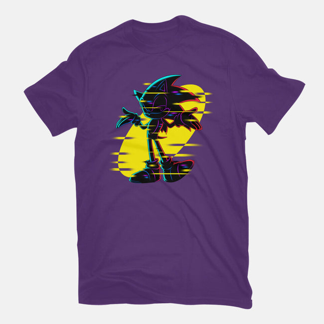 Hedgehog Glitch-Womens-Fitted-Tee-rmatix