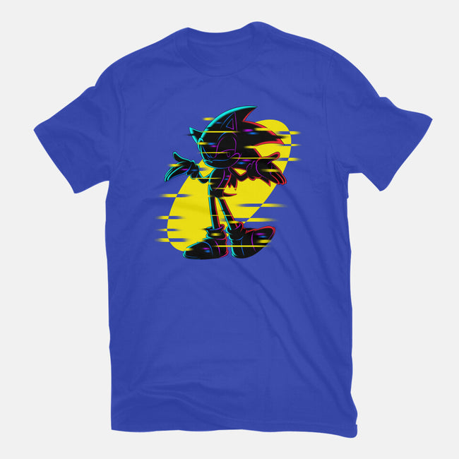 Hedgehog Glitch-Womens-Fitted-Tee-rmatix