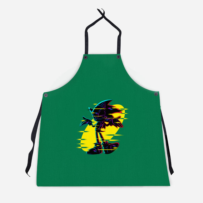 Hedgehog Glitch-Unisex-Kitchen-Apron-rmatix