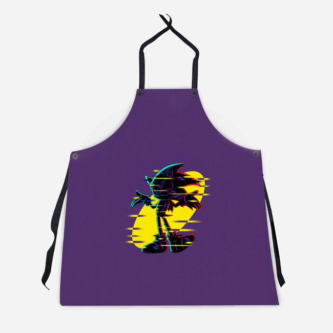 Hedgehog Glitch-Unisex-Kitchen-Apron-rmatix