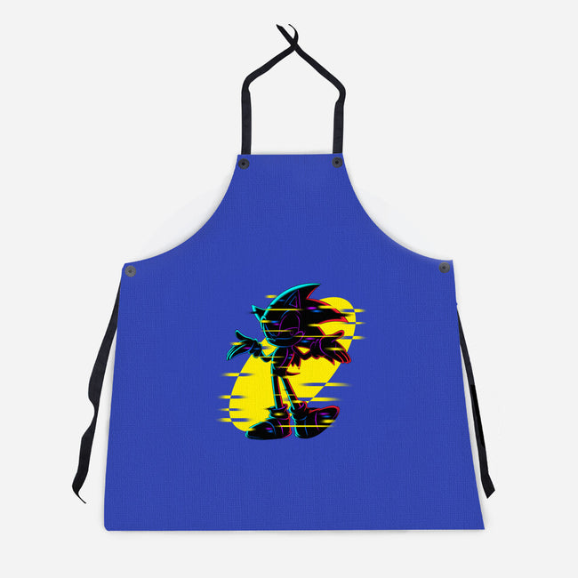 Hedgehog Glitch-Unisex-Kitchen-Apron-rmatix