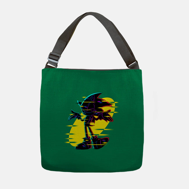 Hedgehog Glitch-None-Adjustable Tote-Bag-rmatix