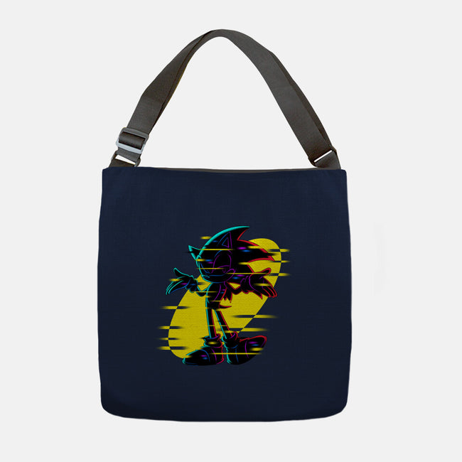Hedgehog Glitch-None-Adjustable Tote-Bag-rmatix