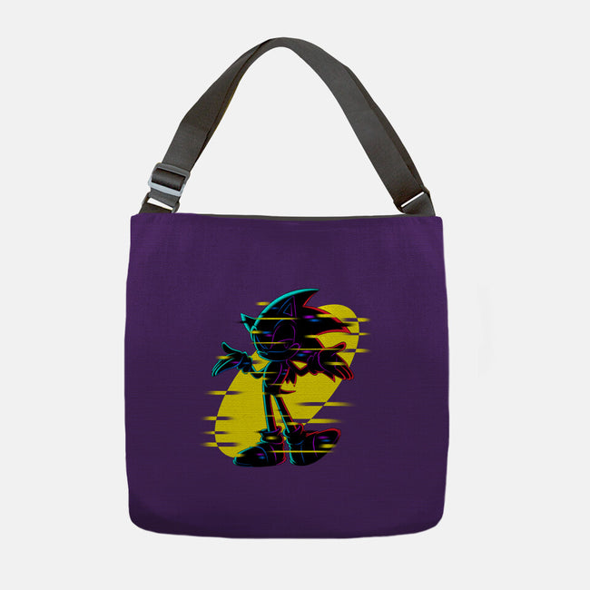 Hedgehog Glitch-None-Adjustable Tote-Bag-rmatix