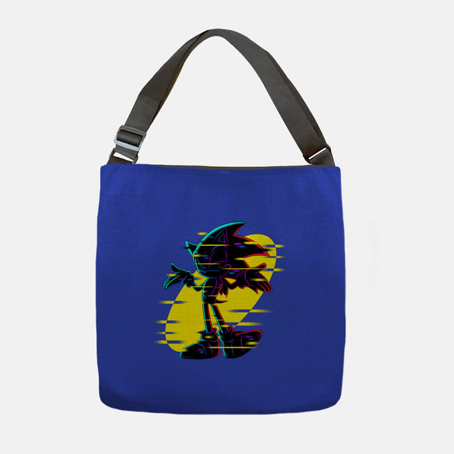 Hedgehog Glitch-None-Adjustable Tote-Bag-rmatix