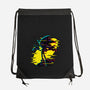 Hedgehog Glitch-None-Drawstring-Bag-rmatix